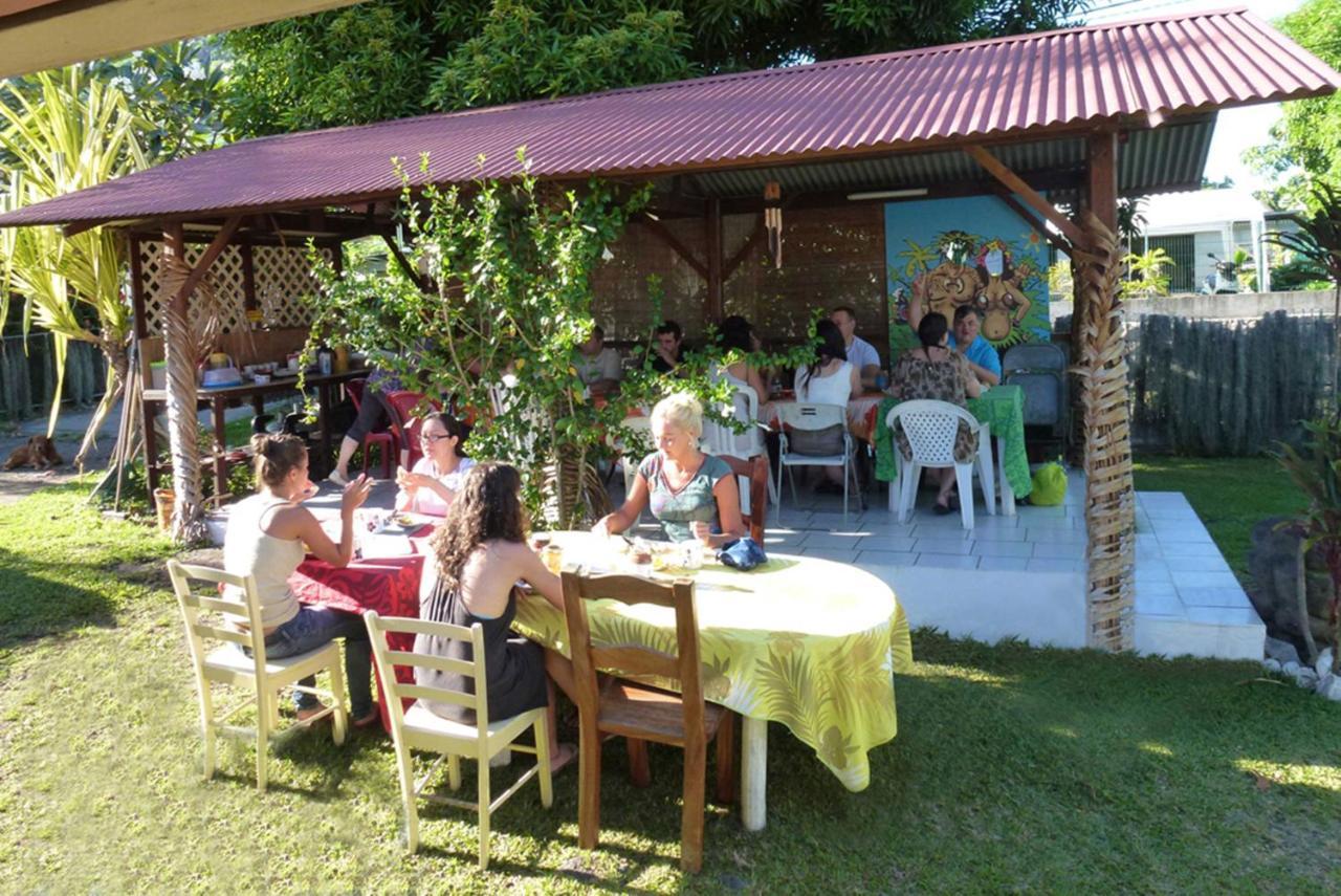 Pension Te Miti - Plage-Beach 200M - Mahana Parc & Vaiava Beach Pk18 - B&B Chambres Ou Dortoir Punaauia  Dış mekan fotoğraf