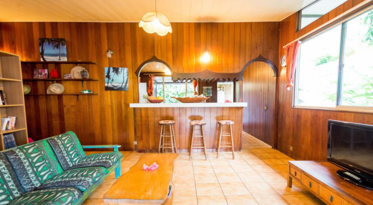 Pension Te Miti - Plage-Beach 200M - Mahana Parc & Vaiava Beach Pk18 - B&B Chambres Ou Dortoir Punaauia  Dış mekan fotoğraf
